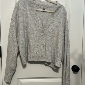 American Eagle Outfitters Light Gray Women's Cardigan